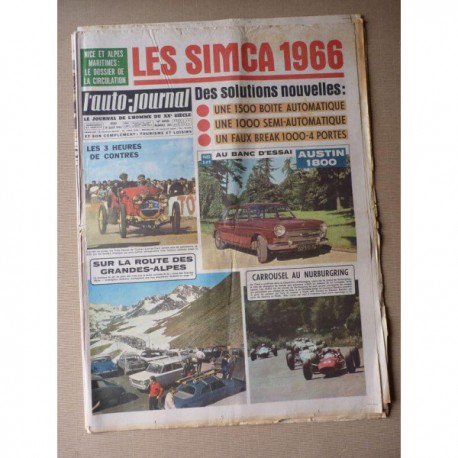 Auto-Journal n°383, Austin 1800, Opel Kadett B, Mini Moke, Matra-Sport