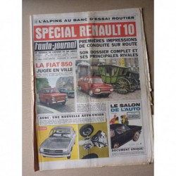 Auto-Journal n°384, Renault Alpine A110 1100, Renault 10 Major