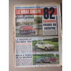 Auto-Journal n°387, Rolls Royce Silver Shadow, Bentley Série T, 82 essais 1965