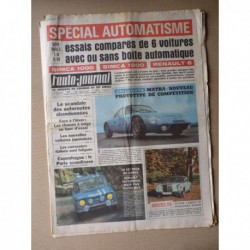 Auto-Journal n°390, Mercedes 250SE, Simca 1000 1500 et Renault 8 automatiques, Tour de Corse 1965