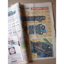 Auto-Journal n°401, Triumph 1300, Matra Djet 5S, Ford Cortina GT, Fiat 124, Ford Zodiac markIV, 40 cabriolets 1966