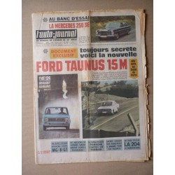 Auto-Journal n°403, Mercedes 250SE, Fiat 124, MG MGB GT, Peugeot 204 Constantin, Volkswagen Coccinelle, Pininfarina