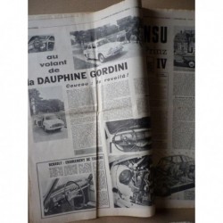 Auto-Journal n°410, Renault Dauphine Gordini, NSU Prinz IV, Peugeot 204 berline, Opel Kadett et Rekord L (B), Air-Route