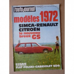 Auto-Journal n°15-71, Peugeot 504 cabriolet, Fiat Polski 125, DAF Grand-Air, Cushman Trackster Evinrude