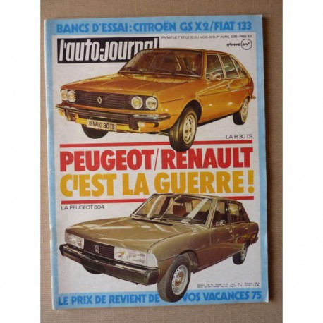Auto-Journal n°06-75, Seat Fiat 133, Citroën GS X2