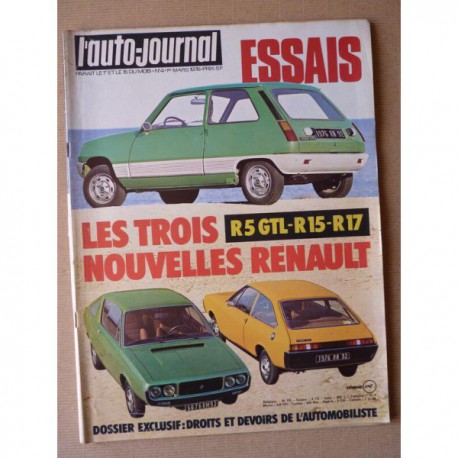 Auto-Journal n°04-76, Renault 5 GTL, Austin Princess 2200 HLS, Renault 15 et 17, Chevrolet Blazer, Peugeot 104 ZS Rallye