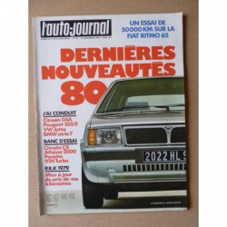 Auto-Journal n°16-79, Porsche 924 Turbo, Fiat Ritmo 65, Citroën CX Athéna, Citroën GSA