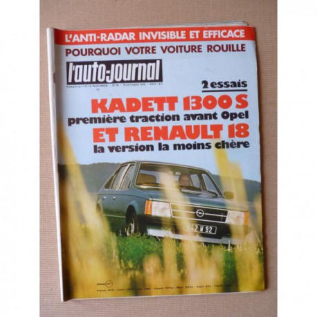 Auto-Journal n°18-79, Renault 18, Opel Kadett 1.3S, Renault 5 Turbo, Sunbeam Lotus, Rolls Royce à Cambridge