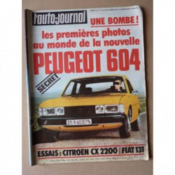 Auto-Journal n°04-75, Fiat 131 1300S, Citroën CX 2200, Renault KZ11 taxi G7, Estafette Dracula
