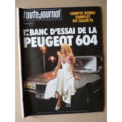 Auto-Journal n°18-75, Peugeot 604 V6, Opel City 1200, Cox Lais Bugster Strakit Fuchs Porsche Cresson, Land Rover Series III