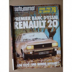 Auto-Journal n°21-75, Renault 20, Lada 1500 2103, Lancia Beta 2000, Citroën GS CX Pallas, Fiat 131, Peugeot 504TI, 604