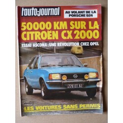 Auto-Journal n°22-75, Citroën CX2000, Opel Ascona B, William Amica, Mini Comtesse, Farmer II, Riboud, Porsche 924