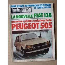 Auto-Journal n°05-78, Toyota Carina 1600, Autobianchi A112 Elegant, Bedford Garage des Écoles d'Ivry, Alfa Romeo 6C