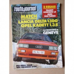 Auto-Journal n°06-80, Audi 200 Turbo, Talbot Horizon LS, Quattro 4x4, Opel Kadett Berlina 1.3S vs Lancia Delta 1300
