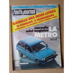 Auto-Journal n°12-80, Renault 5 Turbo, BMW 745i Turbo E23, Grand comparatif des modèles 2 litres