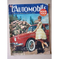 L'Automobile n°169, Fiat 2100, Dauphine Gordini, Peugeot 403 Sept, Bonnal et Chambon