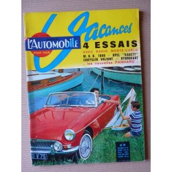 L'Automobile n°207, MG MGB 1800, Opel Kadett A, Chrysler Valiant, Rolls Royce Silver Cloud Bentley Continental, 24C 24CT