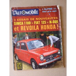 L'Automobile n°259, Fiat 125, Honda N600, Panhard, Le pétrole