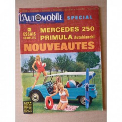 L'Automobile n°267, Autobianchi Primula 65C, Mercedes 250 w114, Ferrari 12 cylindres