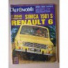 L'Automobile n°271, Renault 6, Simca 1501 Spécial, Peugeot 1892-1924, Graham Hill