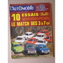 L'Automobile n°276, NSU Prinz 1000C, Honda N600, Citroën Ami 8, Fiat 850 Special, Mini 1000, VW 1300 auto, DAF 55, R6