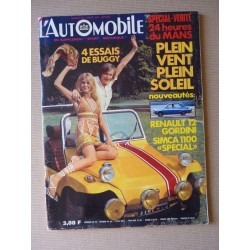 L'Automobile n°290, Buggy Buffalo Minibug Sunhill Punch Multimaco, Simca 1100 Special, Bond Bug, McLaren, Peter Townsend