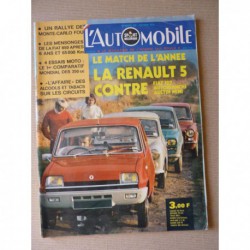 L'Automobile n°309, Fiat 125, Austin Mini 1000 Super, Autobianchi A112, Renault 5 TL, naissance de la R12