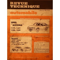 RTA Opel Ascona tous types
