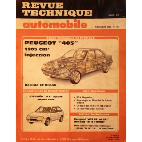 RTA Peugeot 405 1095cm3 injection