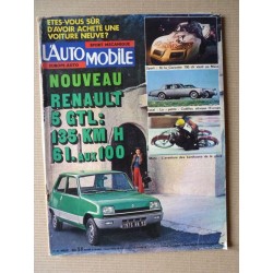 L'Automobile n°357, Ford Taunus 1600S, Cadillac Seville, Chevrolet Super Spyder II, Jean-Yves Montagu, Harley SS 175