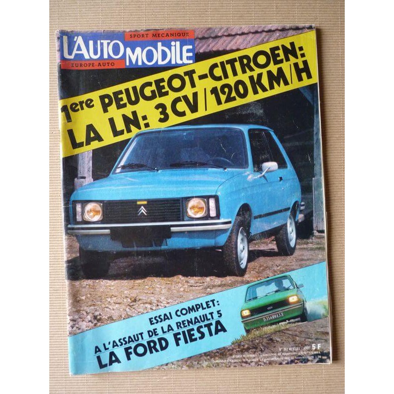 L'Automobile n°362, Ford Fiesta mk1, tous terrains 1976, Ferrari 365 GT, Scarat, Suzuki 380 GT