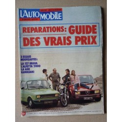 L'Automobile n°373, Alfa Romeo Alfetta, Fiat 127 Brava, Austin Allegro, Compagnie Générale Transaharienne