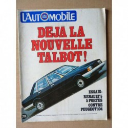 L'Automobile n°399, Alfa Romeo Giulietta 1.8, Peugeot 104 GL, Renault 5 TL, Jody Scheckter, Jean-Luc Therier
