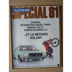 L'Automobile n°416, Peugeot 505 SRD Turbo, Datsun Bluebird 910, Renault 20 TX, Volvo 343 Turbo Rallycross, Jean Ragnotti