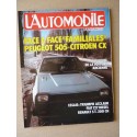 L\'Automobile n°429, Triumph Acclaim, Renault 5 Turbo, Fiat 127 D, Peugeot 505 GRD, Citroën CX Reflex, De Lorean DMC-12