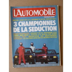 L'Automobile n°438, Peugeot 305 GT, Toyota Land Cruiser HJ60, Volkswagen Golf GTI, Alfa Romeo Alfasud TI, Ford Escort XR3i