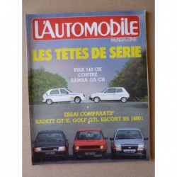 L'Automobile n°444, Mercedes 190E, Opel Kadett GTE, Ford Escort RS 1600i, Talbot Samba Rallye, Citroën Visa Chrono
