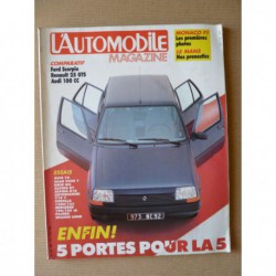 L'Automobile n°468, Renault 5 GTL, Saab 9000 Turbo, BMW M5, Alpina B10 B7, Ford Scorpio GL, Renault 25 GTS, Audi 100CC
