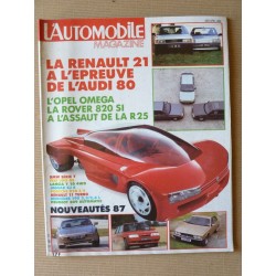 L'Automobile n°485, Renault 11 Turbo, Porsche 928 S4, 944S, Toyota Land Cruiser HJ61, Audi Quattro Production, Opel Omega