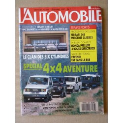 L'Automobile n°498, Honda Prelude 4ws, Lamborghini LM002, Mazda 929 GLX, Renault 25 V6, Rover 825i Sterling, Opel Senator