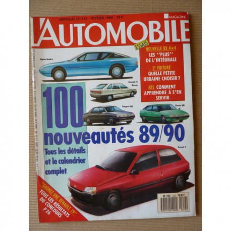 L'Automobile n°512, Lotus Esprit Turbo, Citroën BX 4x4, Audi 80 Quattro, Austin Metro VdP, Seat Marbella GLX, Yugo 45