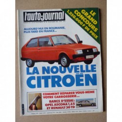 Auto-Journal n°18-81, Opel Ascona 1.6S, Renault 30 Diesel Turbo, Ford Thunderbird 1964