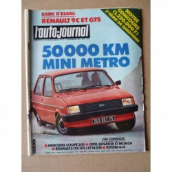 Auto-Journal n°21-81, Renault 9 C et GTS, Mini Metro HLE, Poncin VP2000