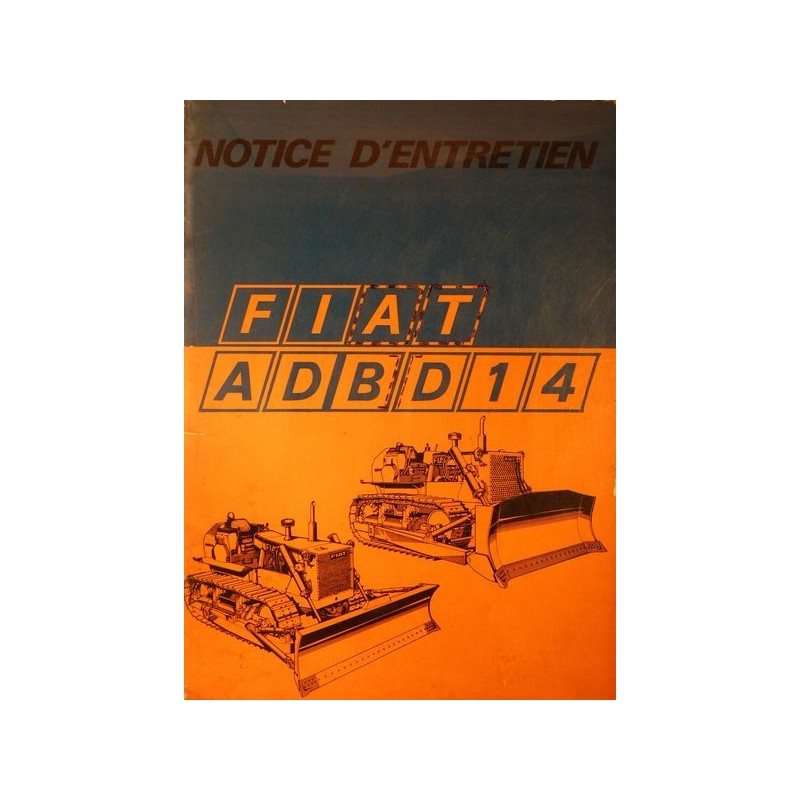 Fiat AD14 et BD 14, notice d'entretien