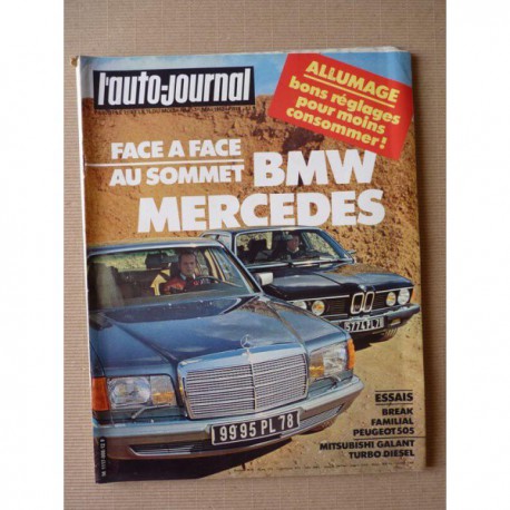 Auto-Journal n°08-82, Peugeot 505 Familiale, Mitsubishi Galant TD, Caddy Duport, Mercedes 500 SEL, BMW 745i, 504 4x4