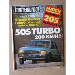 Auto-Journal n°05-83, Peugeot 505 Turbo Injection, Mitsubishi Colt Turbo, Renault 5 GTL, 9TC, Peugeot 205 GR, Porsche 939