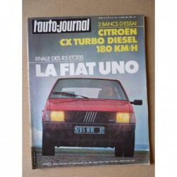 Auto-Journal n°07-83, Citroën CX 25 TRD, Fiat Uno 55S, Sbarro Shahin 1000, David Clarke