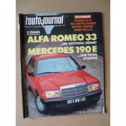 Auto-Journal n°11-83, Mercedes 190E, Alfa Romeo 33, Peugeot 504 4x4 Dangel