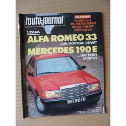 Auto-Journal n°11-83, Mercedes 190E, Alfa Romeo 33, Peugeot 504 4x4 Dangel