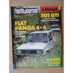 Auto-Journal n°13-83, Peugeot 505 GTI, Mazda 626 GLX, Fiat Panda 4x4, Alpine A310 GT V6, Peugeot 205 T16, Pulsar Stimula